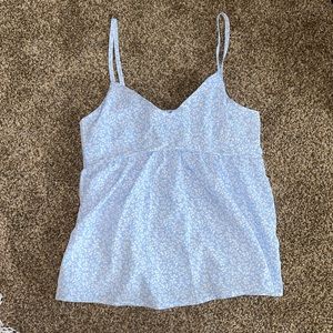 Ditsy floral babydoll tank